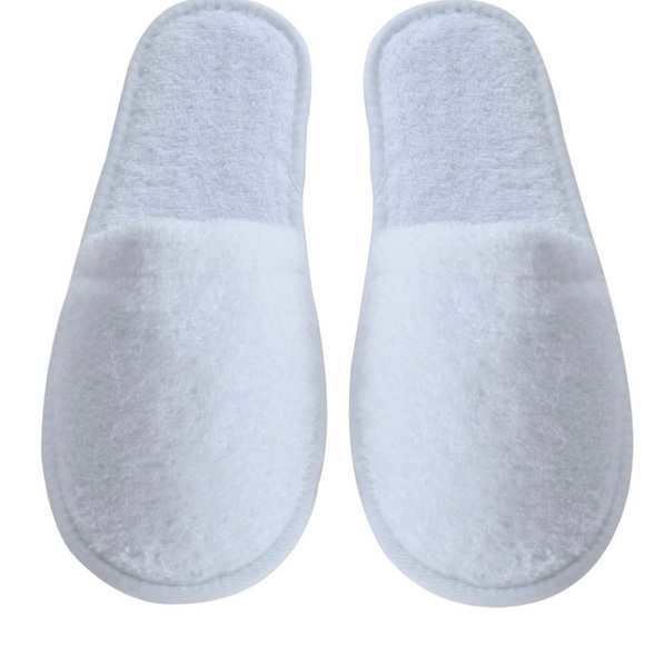 Two pairs of hotel spa terrycloth slippers - Picture 1 of 4